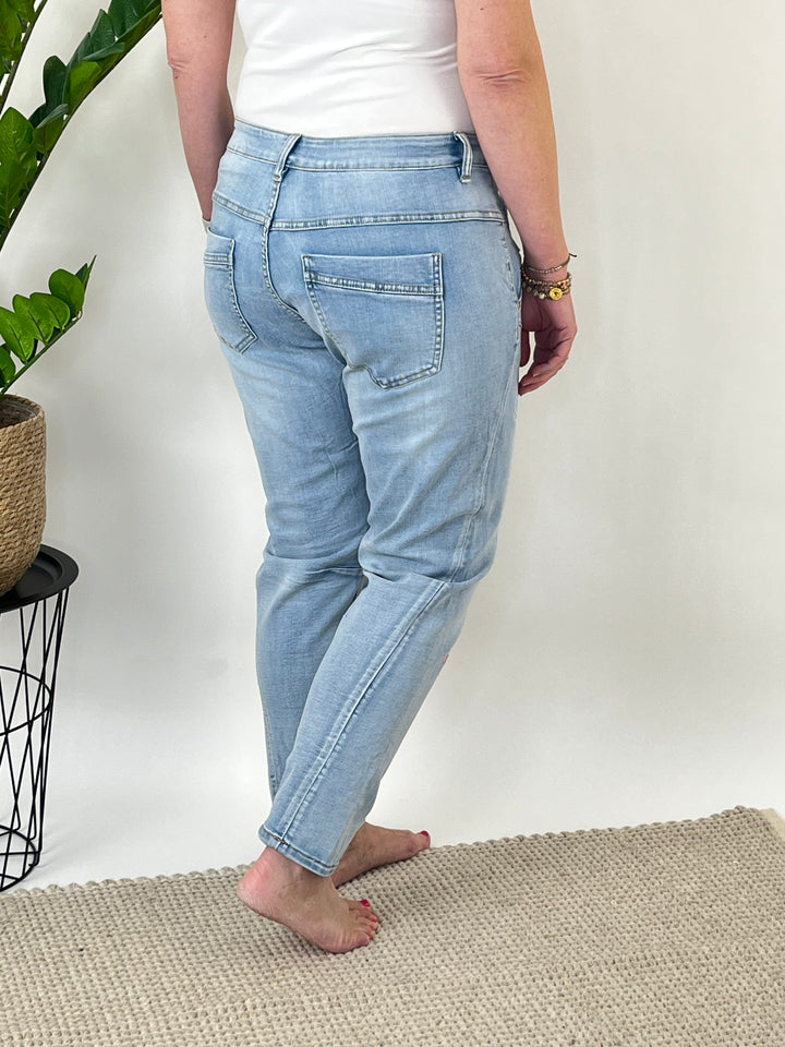 Jeans Colour Hearts, blue denim von Bella Vita - Mode & Lifestyle