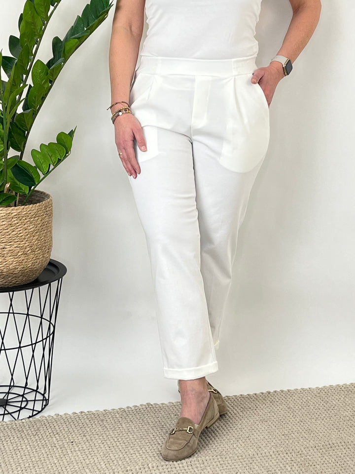 7/8-Jerseyhose mit Komfortbund, ecru von Bella Vita - Mode & Lifestyle