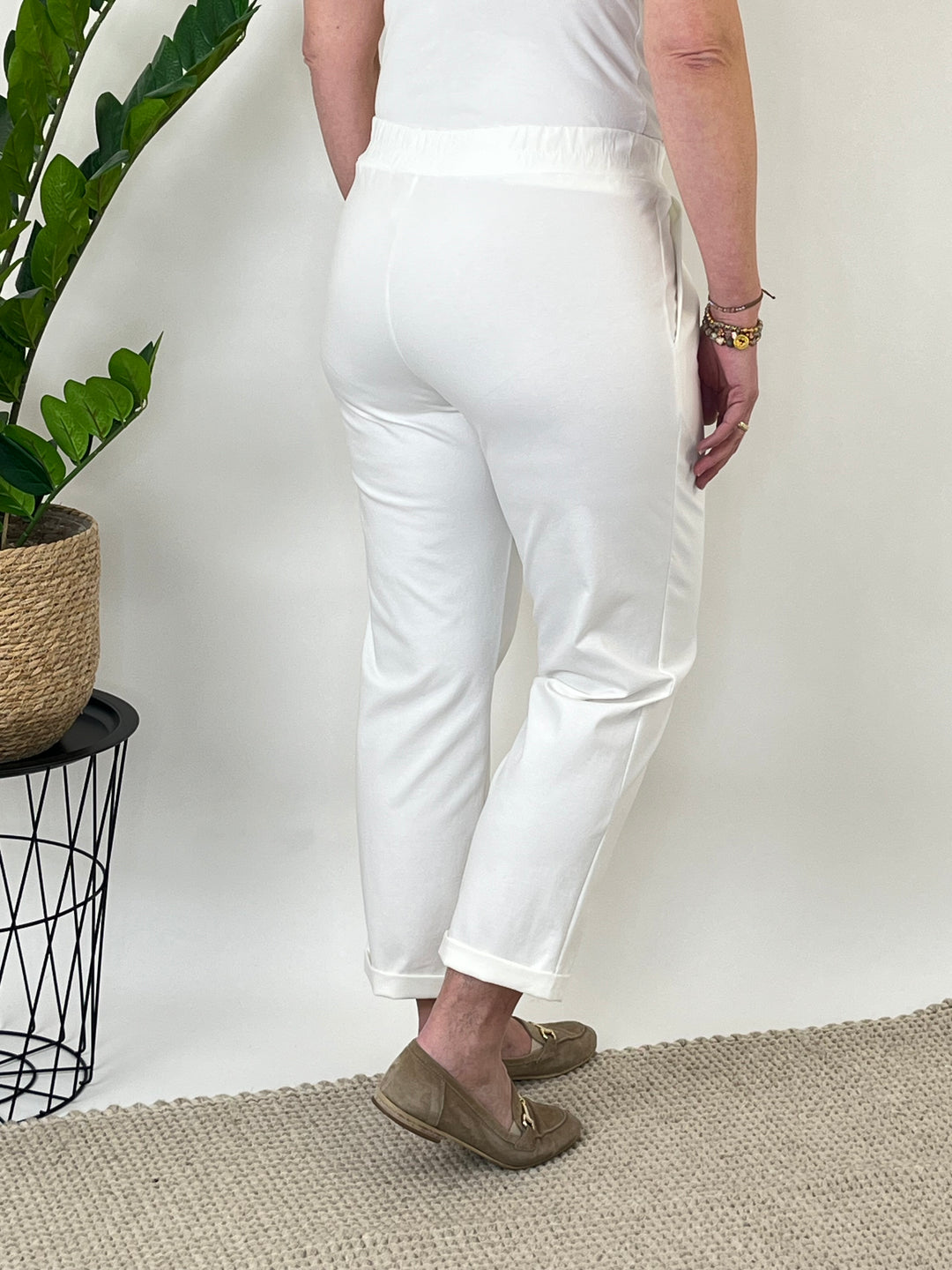 7/8-Jerseyhose mit Komfortbund, ecru von Bella Vita - Mode & Lifestyle