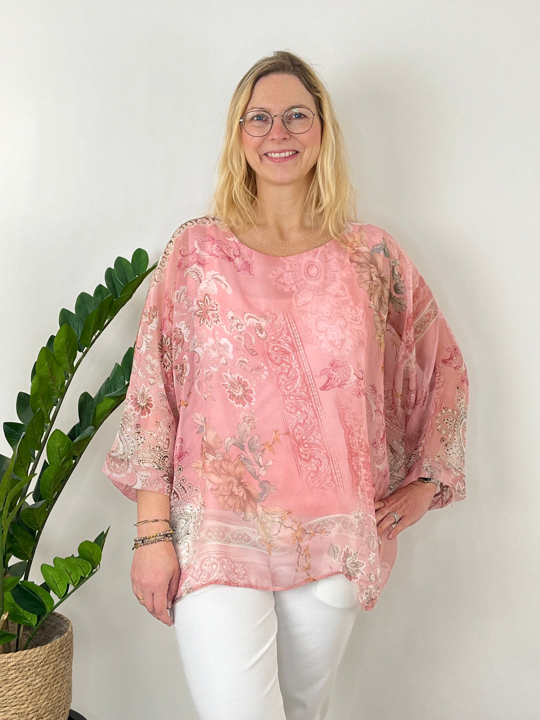 Tunika im Alloverdruck, rosa von Bella Vita - Mode & Lifestyle