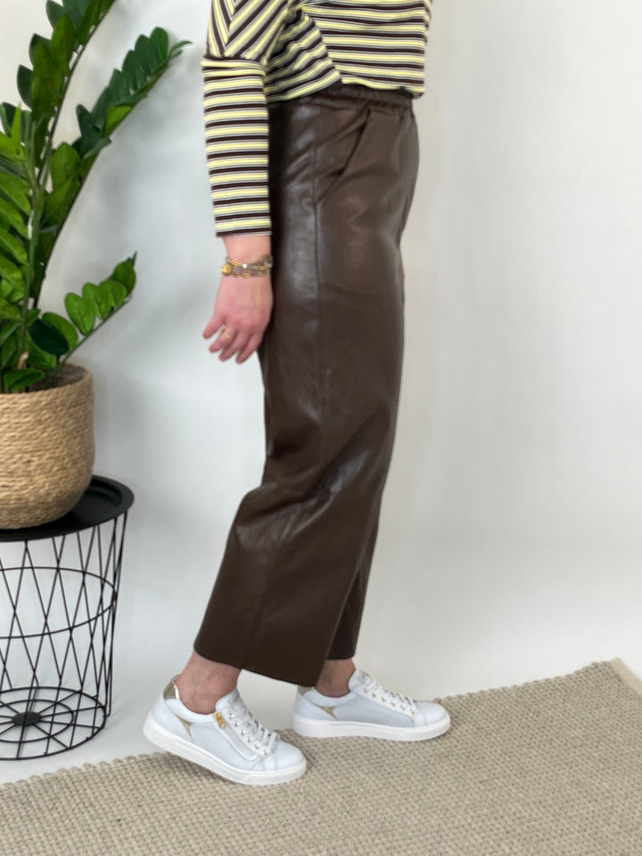 Culotte aus Lederimitat, braun von Bella Vita - Mode & Lifestyle