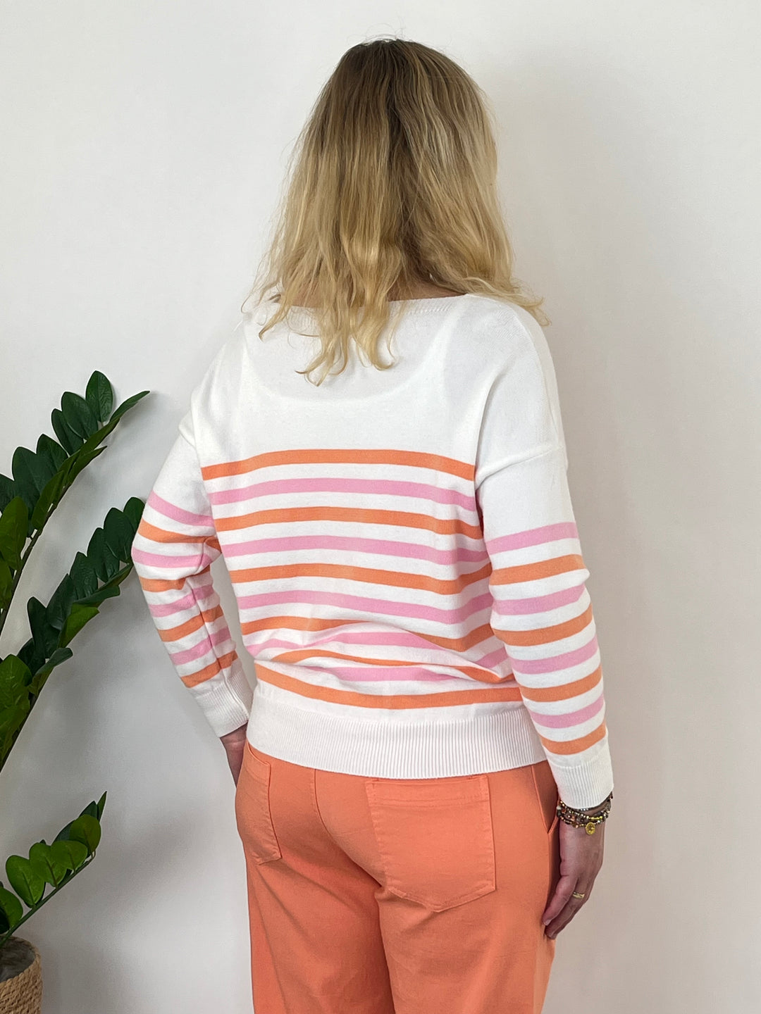 Pullover LOVE, rosa-koralle von Bella Vita - Mode & Lifestyle