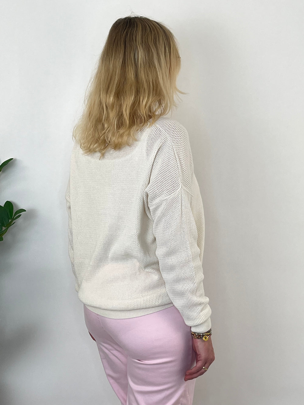 Feinstrickpullover „Dackel mit Herz“, ecru von Bella Vita - Mode & Lifestyle