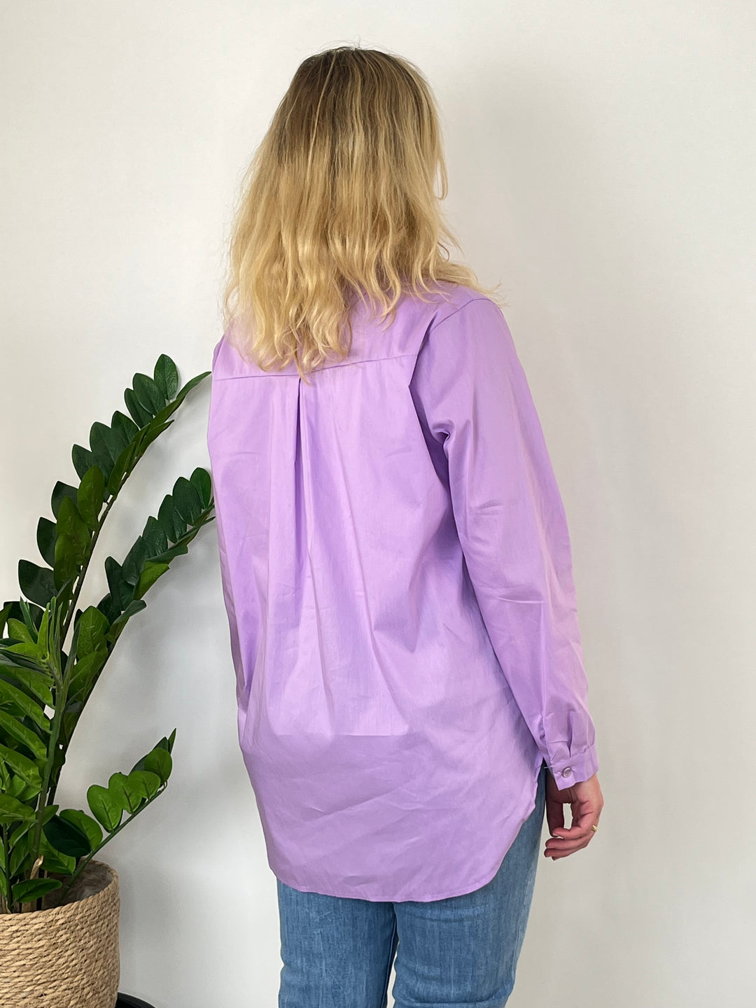 Longbluse Essential, flieder von Bella Vita - Mode & Lifestyle