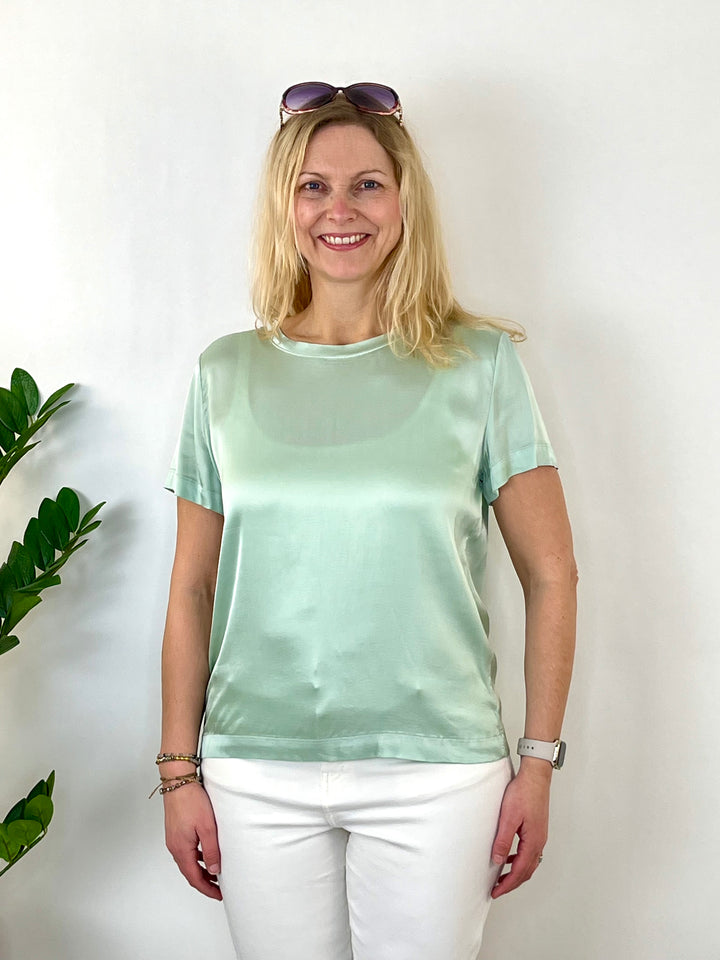 Shirt aus Glanzware, mint von Bella Vita - Mode & Lifestyle