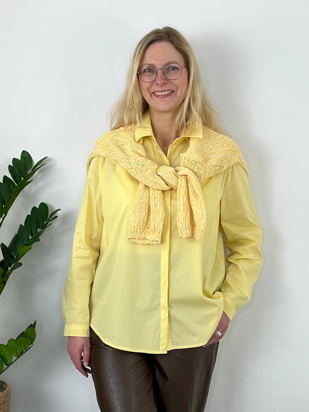 Longbluse Essential, gelb von Bella Vita - Mode & Lifestyle