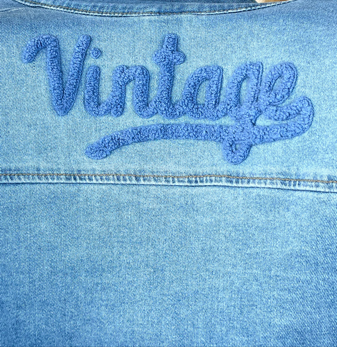 Jeansjacke Vintage mit Fransen, blue denim von Bella Vita - Mode & Lifestyle
