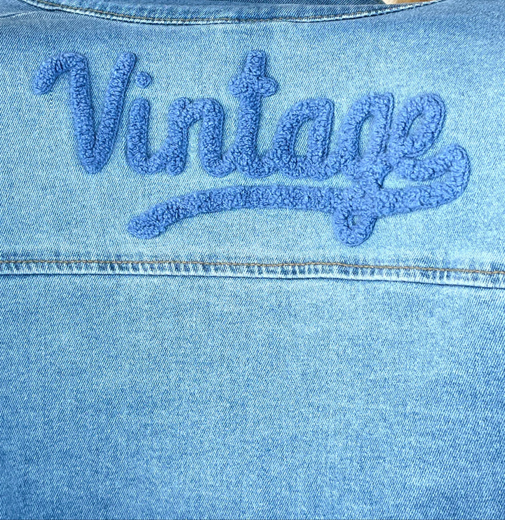 Jeansjacke Vintage mit Fransen, blue denim von Bella Vita - Mode & Lifestyle