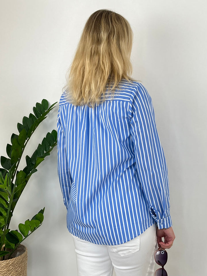Streifenbluse, blau-weiß von Bella Vita - Mode & Lifestyle