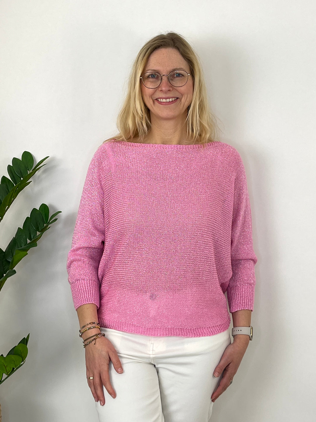 Pullover Glamour, rosa von Bella Vita - Mode & Lifestyle