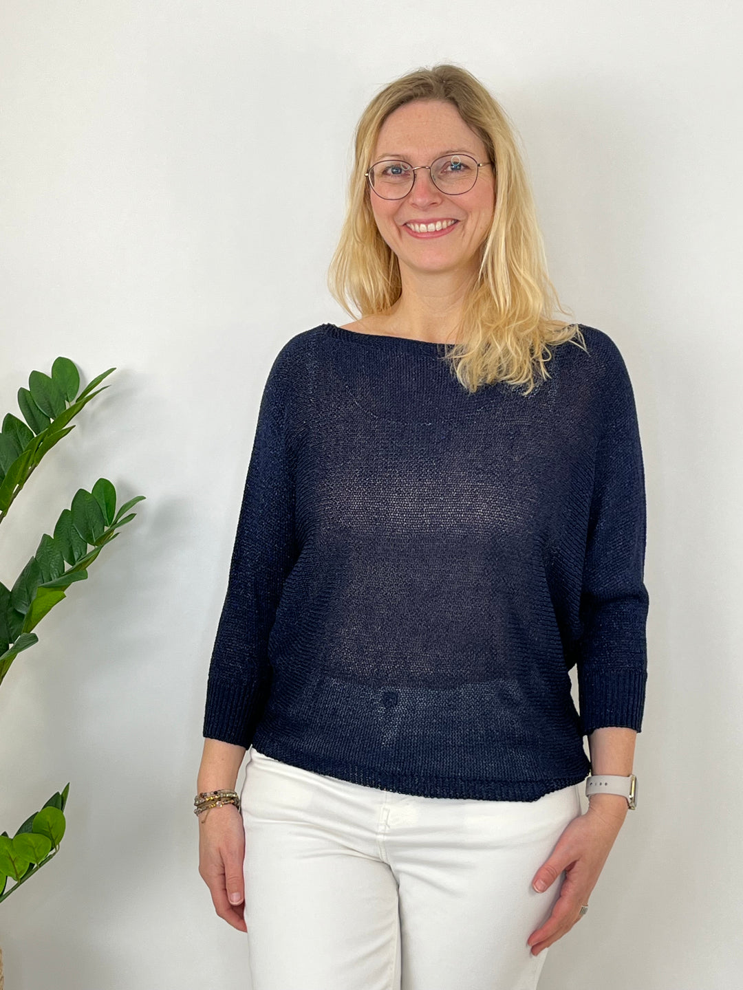 Pullover Glamour, marine von Bella Vita - Mode & Lifestyle