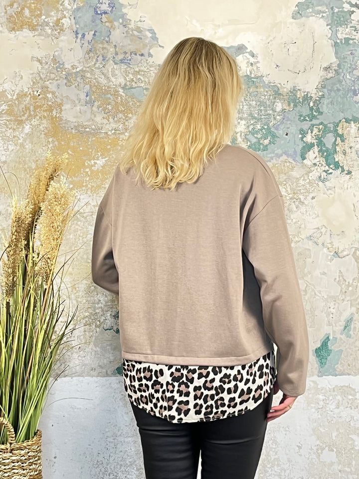 Sweater Chocolate, taupe von Bella Vita - Mode & Lifestyle