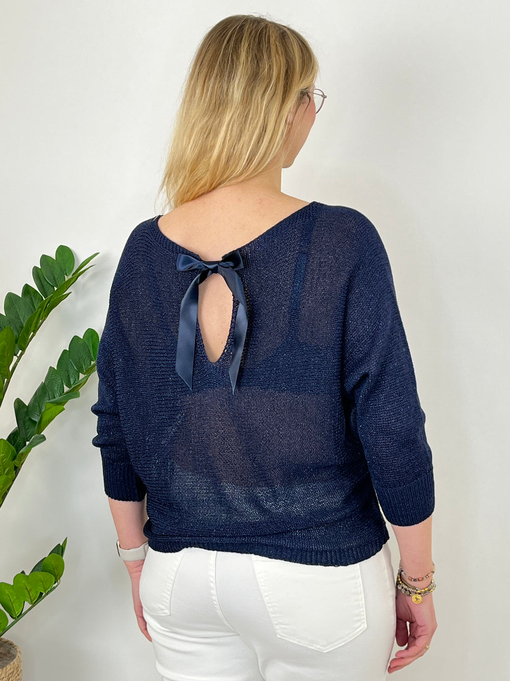 Pullover Glamour, marine von Bella Vita - Mode & Lifestyle