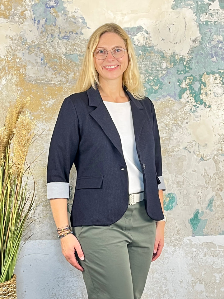 Jersey-Blazer, schwarz von Bella Vita - Mode & Lifestyle