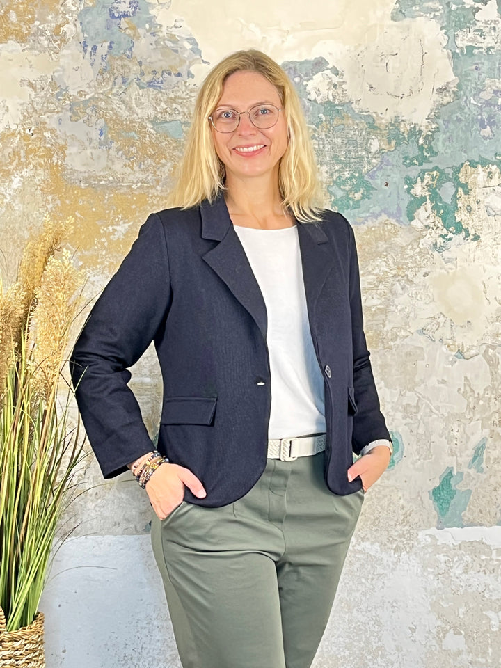 Jersey-Blazer, schwarz von Bella Vita - Mode & Lifestyle