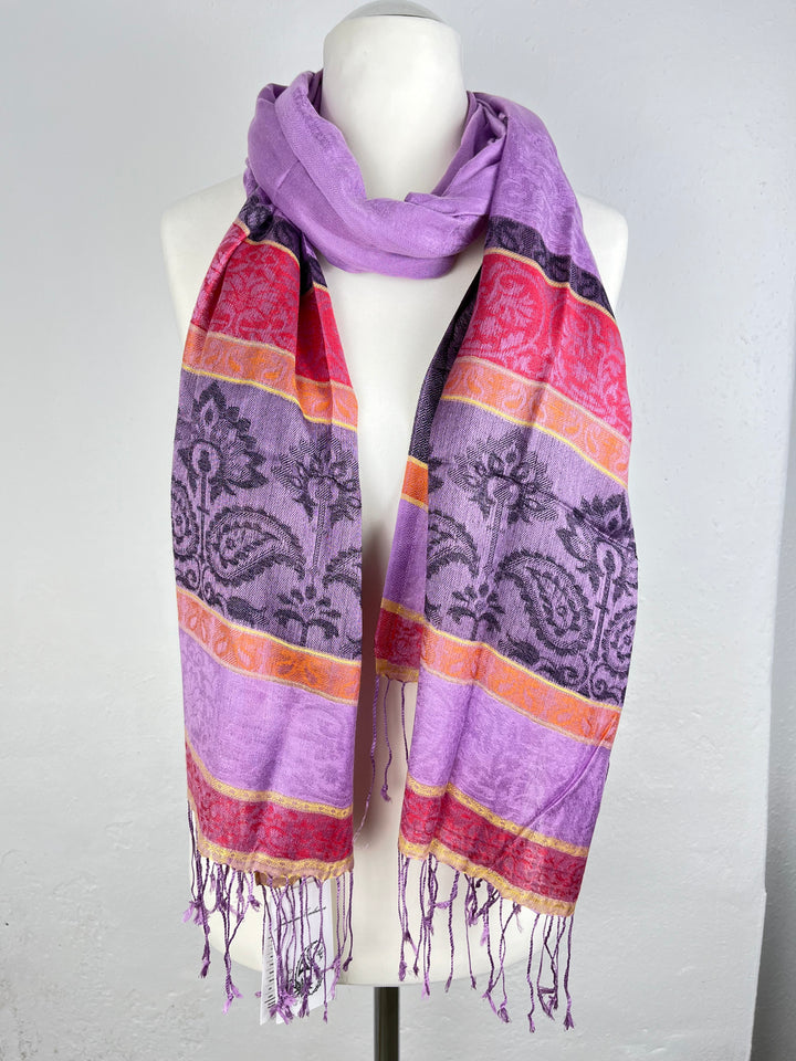 Viskoseschal Jamavar Exclusive, flieder von Bella Vita - Mode & Lifestyle