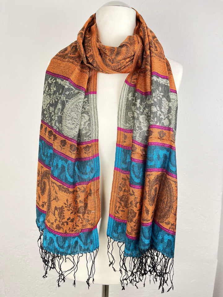 Jacquardschal aus Maulbeerseide, Paisleymuster von Bella Vita - Mode & Lifestyle