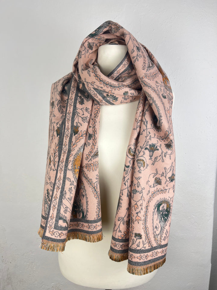 Schal mit Paisleymuster, rosa