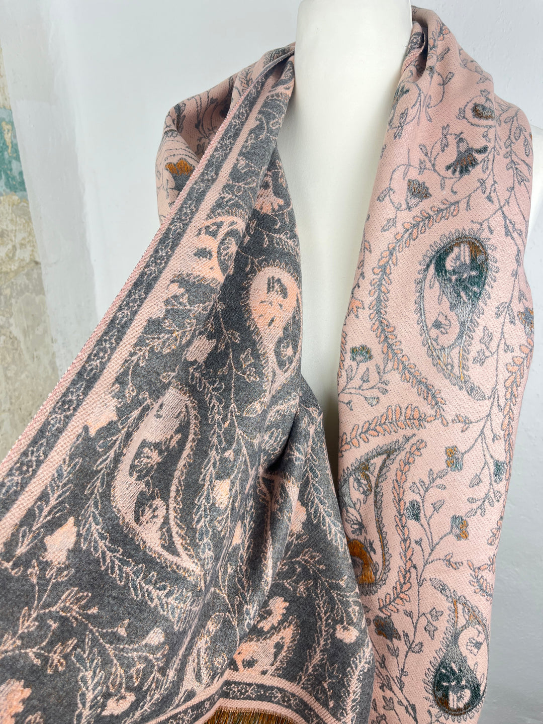 Schal mit Paisleymuster, rosa