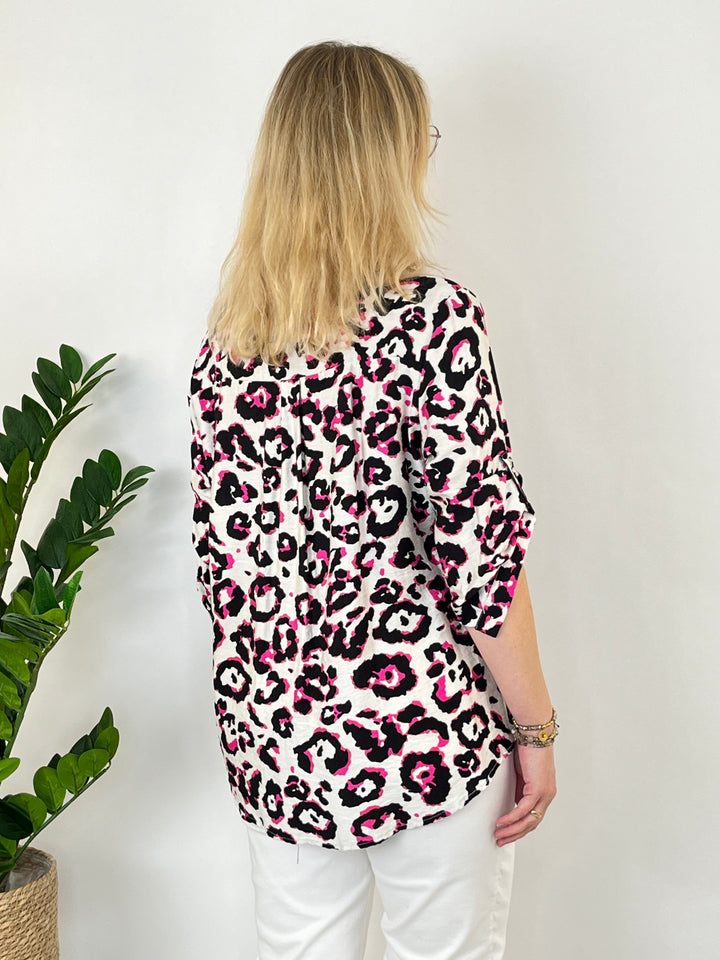 Hemdbluse Leo, pink von Bella Vita - Mode &amp; Lifestyle