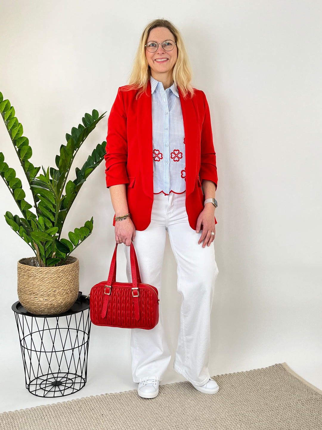 Wide-Leg-Jeans, weiß von Bella Vita - Mode &amp; Lifestyle