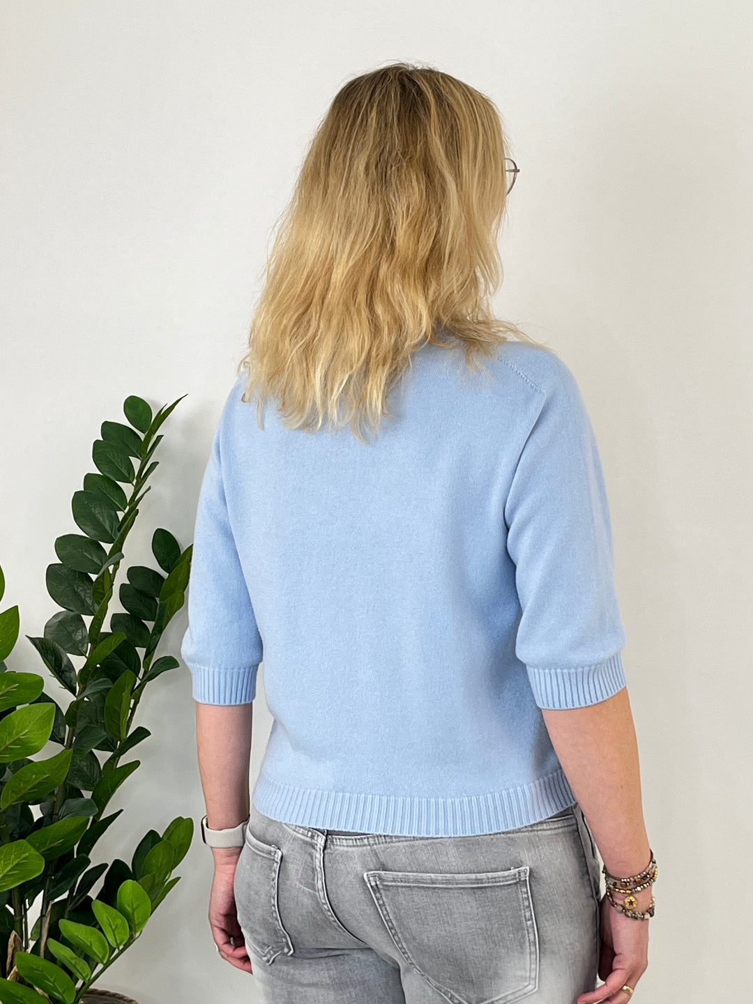 Pullover mit 3/4-Arm, hellblau von Bella Vita - Mode & Lifestyle