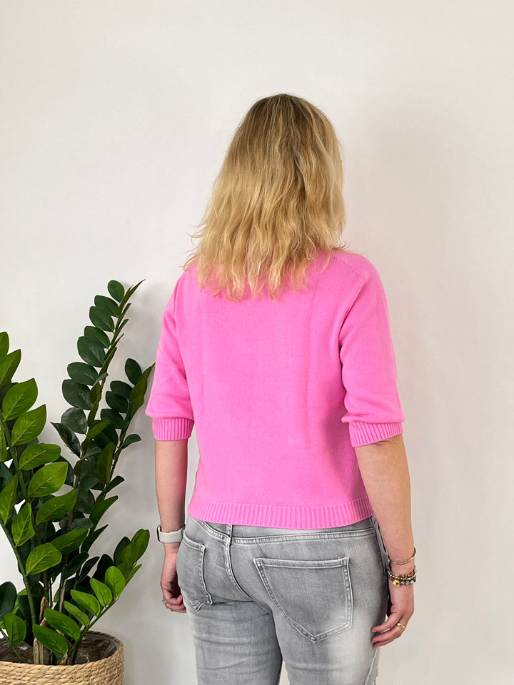Pullover mit 3/4-Arm, pink von Bella Vita - Mode &amp; Lifestyle