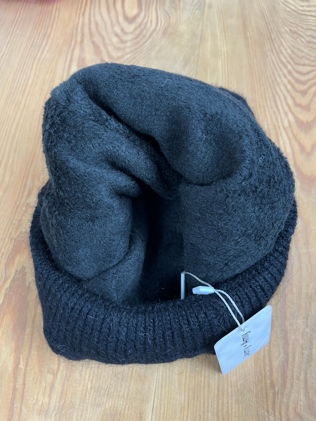 Strickmütze mit Strukturmuster, schwarz von Bella Vita - Mode & Lifestyle