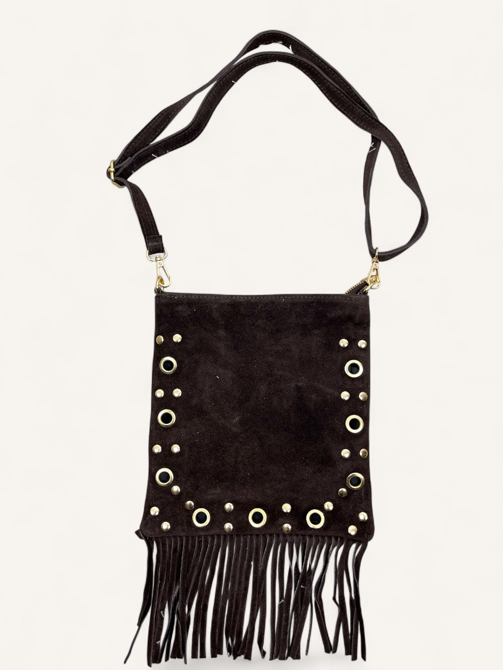 Crossbody-Tasche mit Fransen, braun von Bella Vita - Mode & Lifestyle