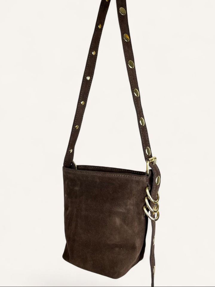 Crossbody-Tasche mit Ösen, braun von Bella Vita - Mode & Lifestyle