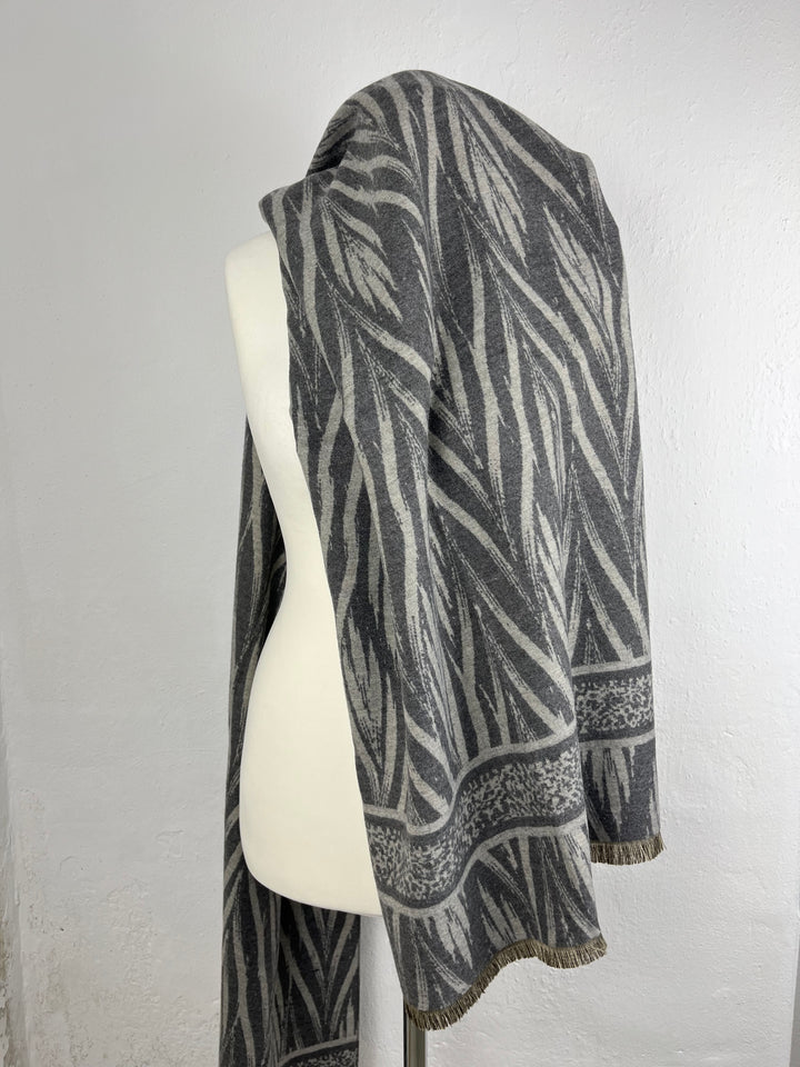 Schal grafisch-gemustert, grau von Bella Vita - Mode & Lifestyle
