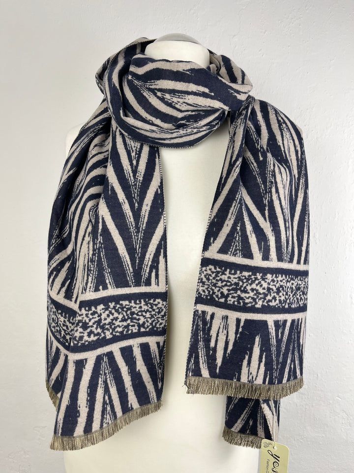 Schal grafisch-gemustert, marine von Bella Vita - Mode & Lifestyle