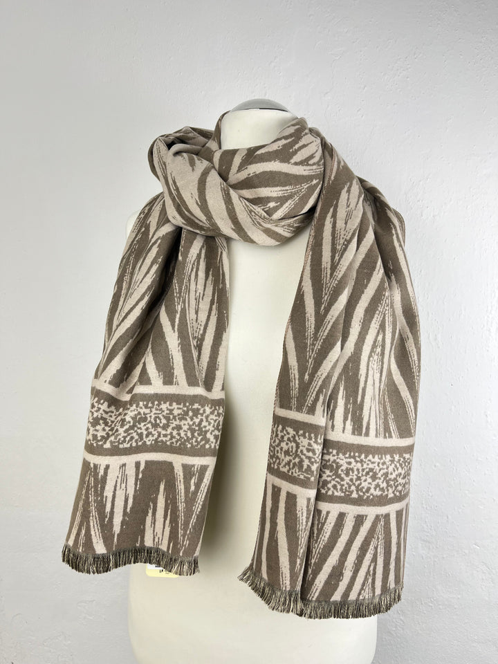 Schal grafisch-gemustert, taupe von Bella Vita - Mode & Lifestyle