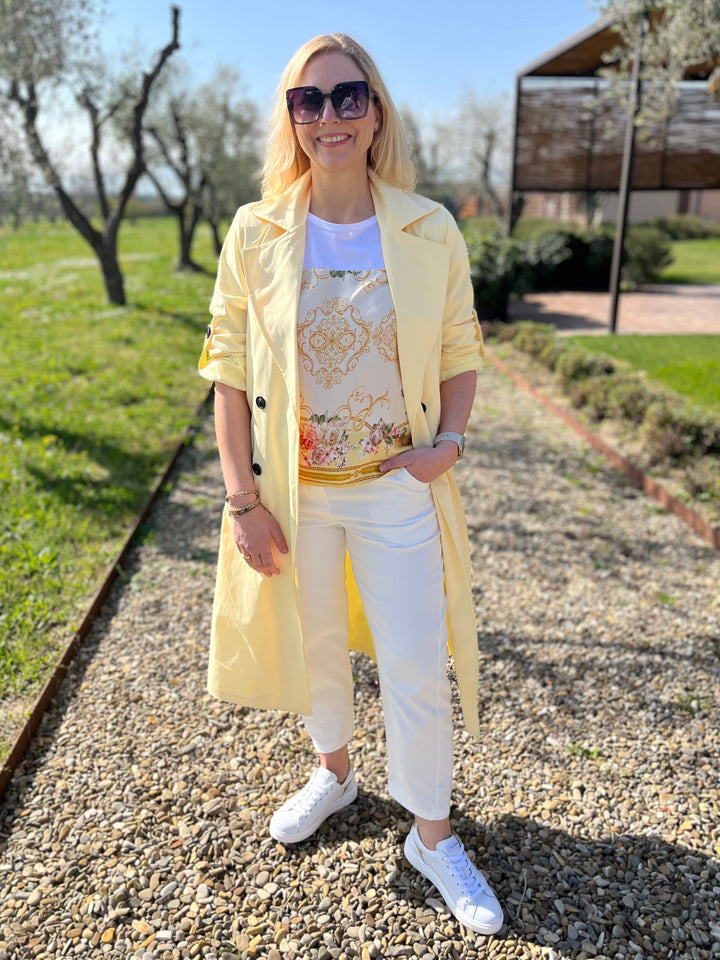 langer Trenchcoat, gelb von Bella Vita - Mode &amp; Lifestyle