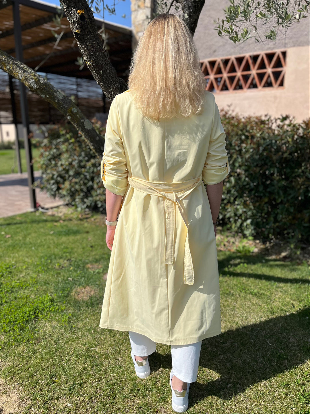 langer Trenchcoat, gelb von Bella Vita - Mode &amp; Lifestyle