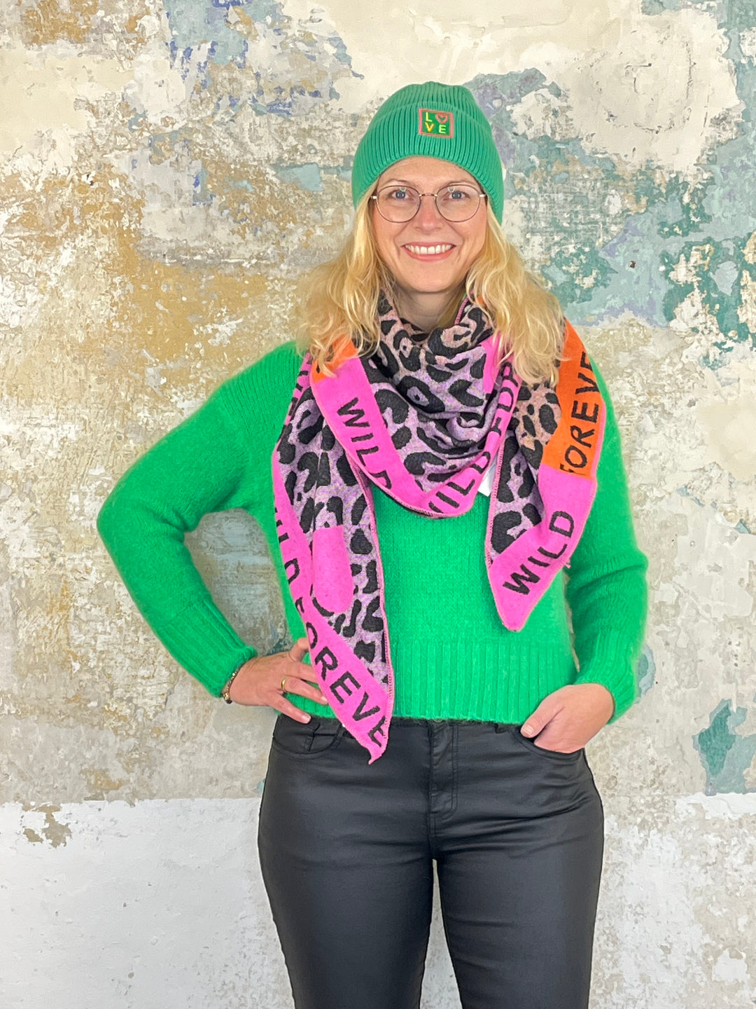 Pullover mit Mohair, grün