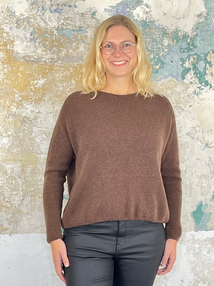 Pullover mit Alpaka, braun von Bella Vita - Mode & Lifestyle