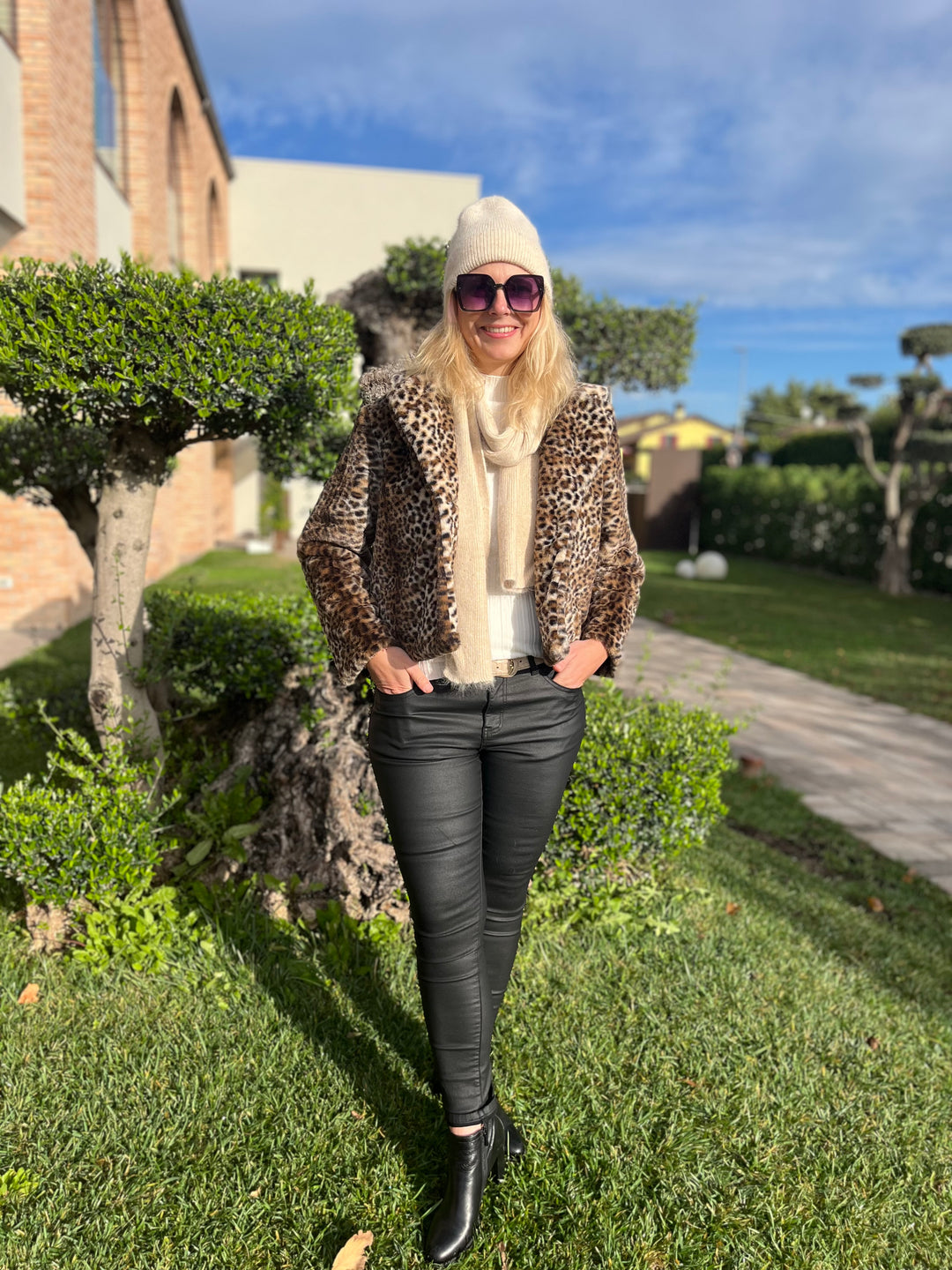 Plüschjacke Leo, braun-beige von Bella Vita - Mode & Lifestyle