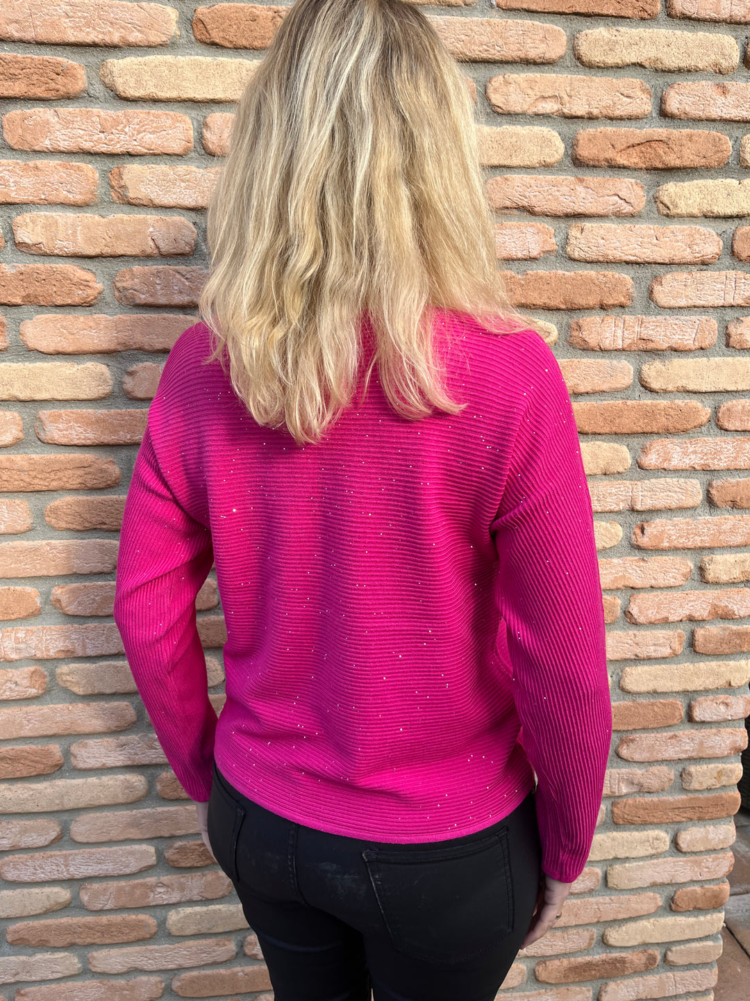 Pullover mit Pailletten, pink von Bella Vita - Mode & Lifestyle