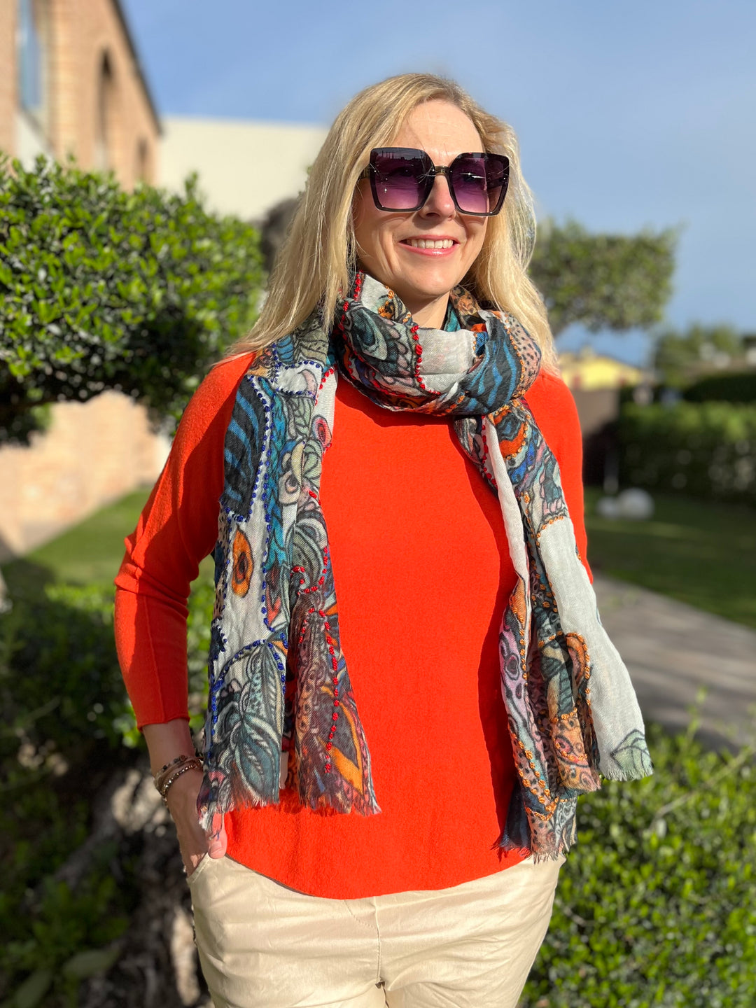 Wollschal Exklusiv, bunt