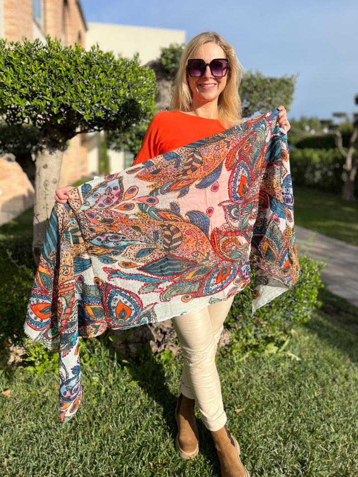 Wollschal Exklusiv, bunt