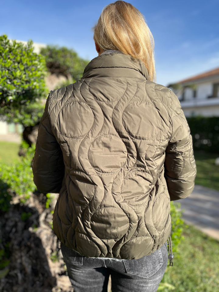 Daunen-Steppjacke, khaki von Bella Vita - Mode & Lifestyle