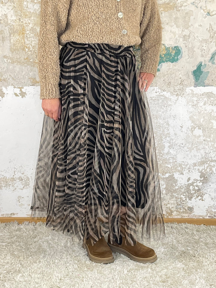 Tüllrock Zebra, schwarz-weiß von Bella Vita - Mode & Lifestyle