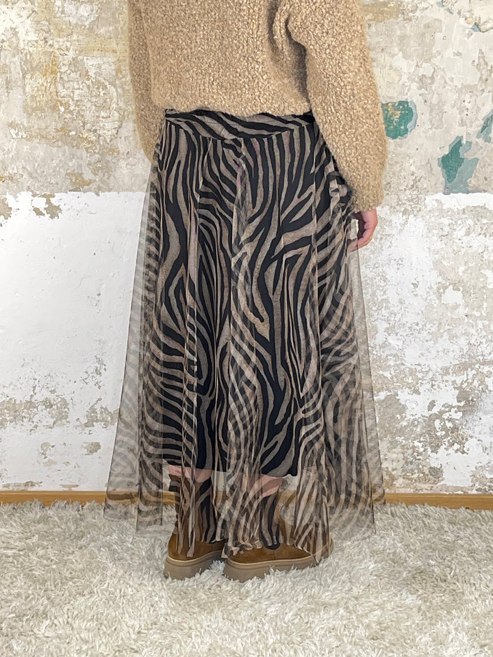 Tüllrock Zebra, schwarz-weiß von Bella Vita - Mode & Lifestyle