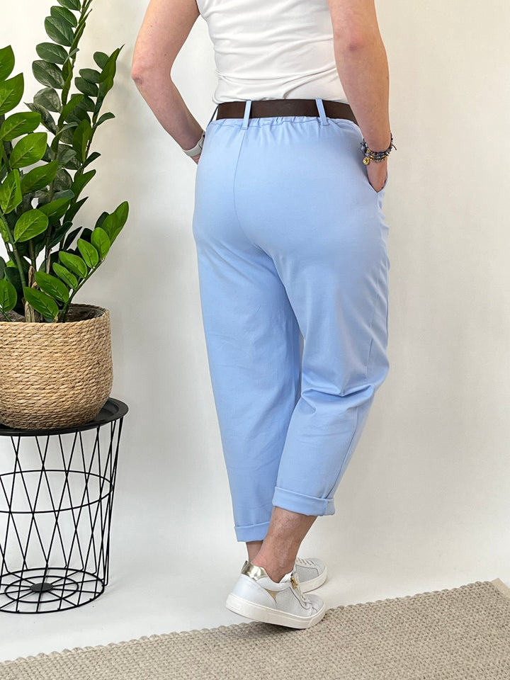 Jerseyhose Comfort Fit, hellblau von Bella Vita - Mode & Lifestyle