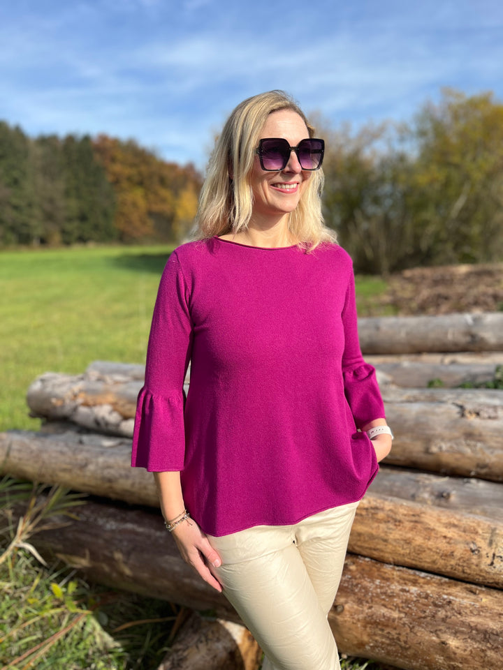 Pullover in A-Form mit Trompetenärmeln von Bella Vita - Mode & Lifestyle