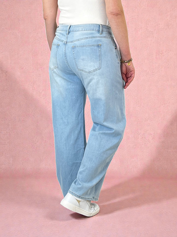 Wide-Leg-Jeans, blue bleached von Bella Vita - Mode &amp; Lifestyle