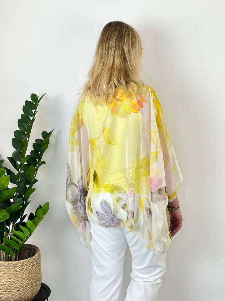 Blusentunika floral-gemustert, gelb von Bella Vita - Mode &amp; Lifestyle