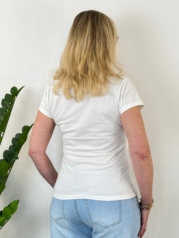 T-Shirt "I love you", weiß-pink von Bella Vita - Mode &amp; Lifestyle