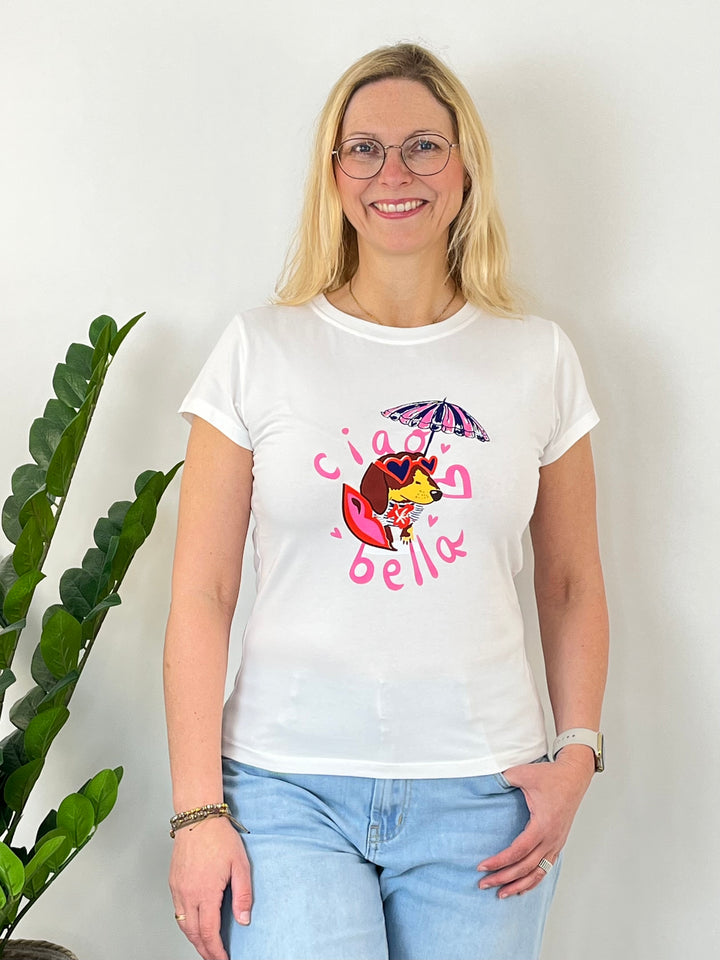 T-Shirt Ciao Bella, pink von Bella Vita - Mode &amp; Lifestyle